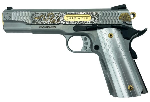 Smith & Wesson 1911 E-Series "Join Or Die" Gold Inlay For Sale